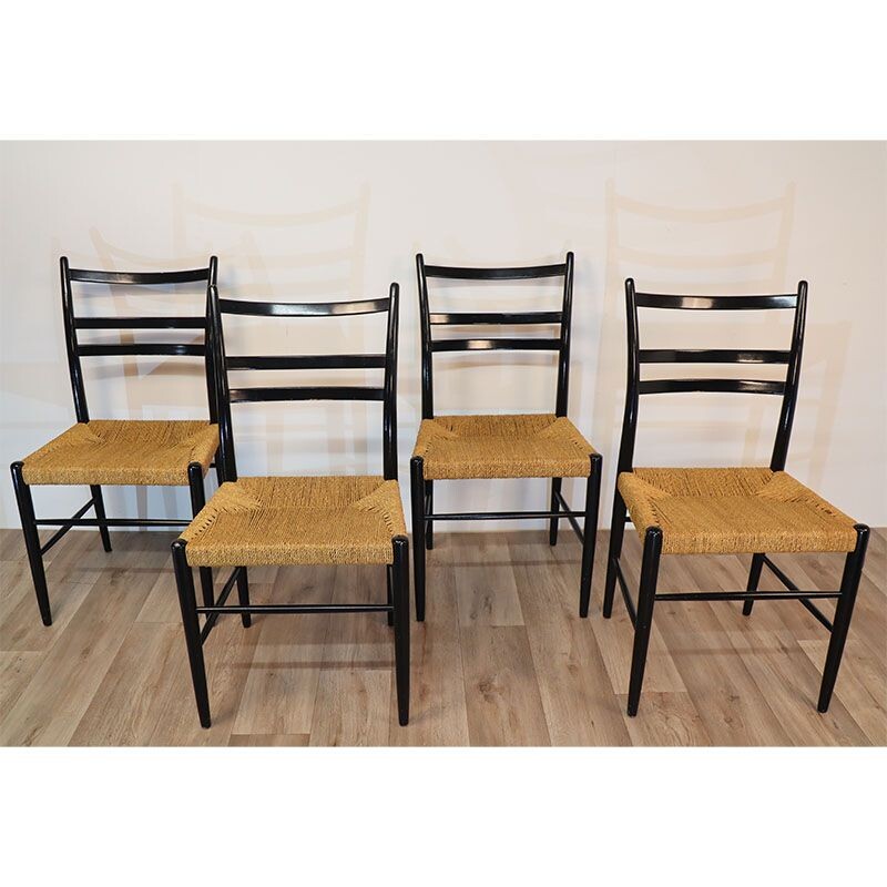 Set of 4 vintage chairs model "Gracell" by Yngve Ekstrom for Gemla, 1960