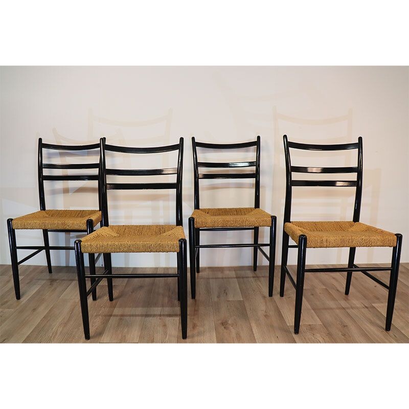 Suite de 4 chaises vintage modèle "Gracell" par Yngve Ekstrom pour Gemla, 1960