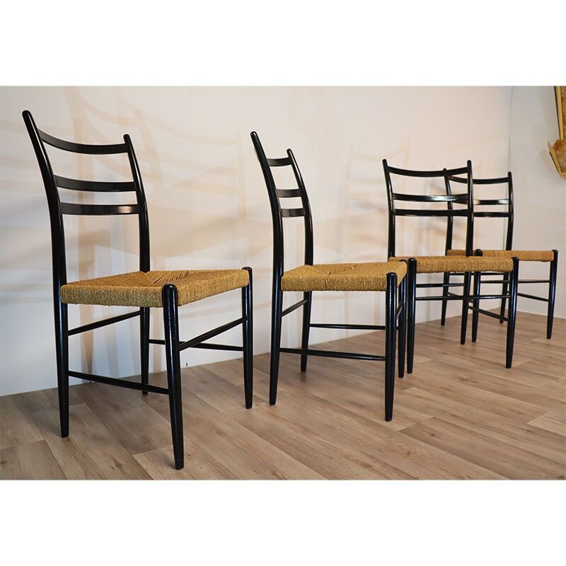 Set of 4 vintage chairs model "Gracell" by Yngve Ekstrom for Gemla, 1960