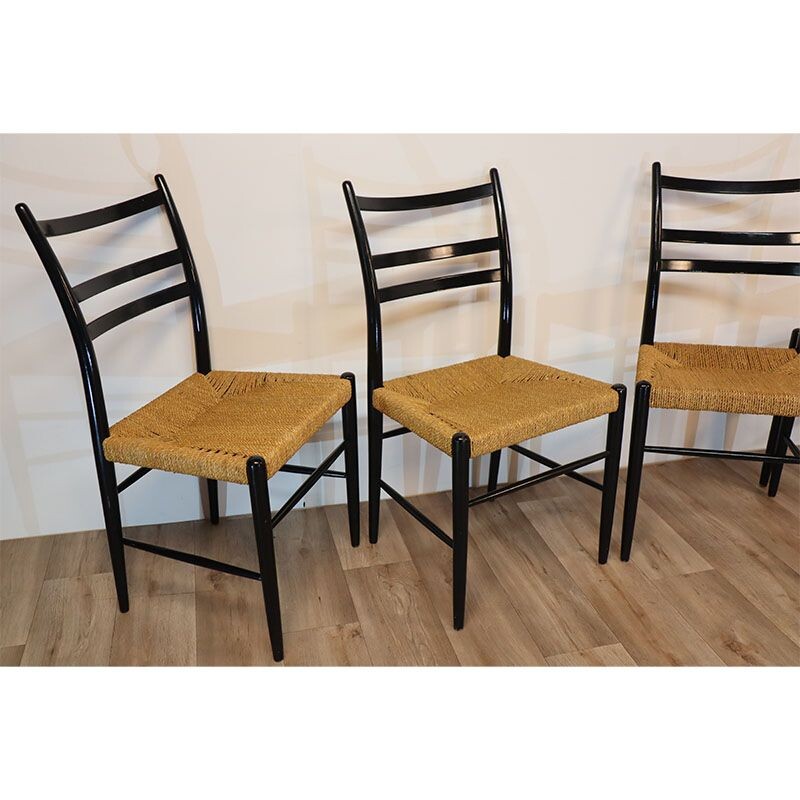 Set of 4 vintage chairs model "Gracell" by Yngve Ekstrom for Gemla, 1960