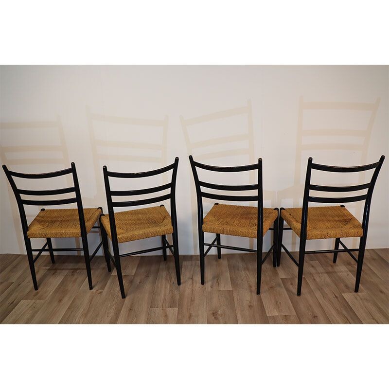 Set of 4 vintage chairs model "Gracell" by Yngve Ekstrom for Gemla, 1960