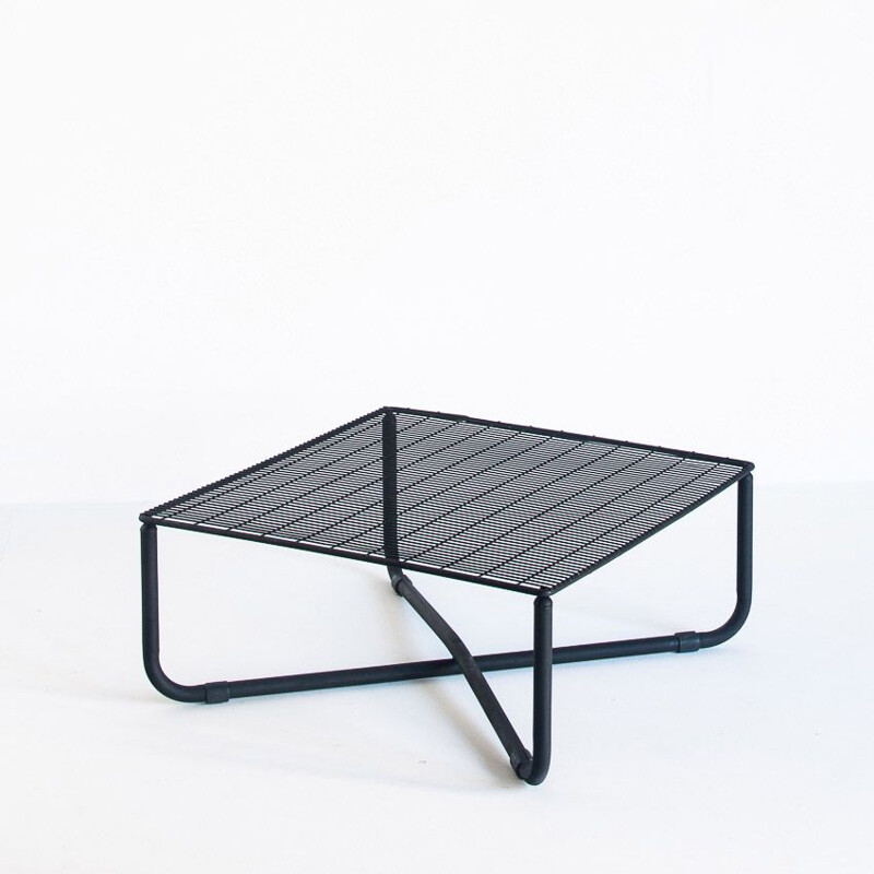 Vintage iron "Jarpen" coffee table by Niels Gammelgaard for Ikea, 1983