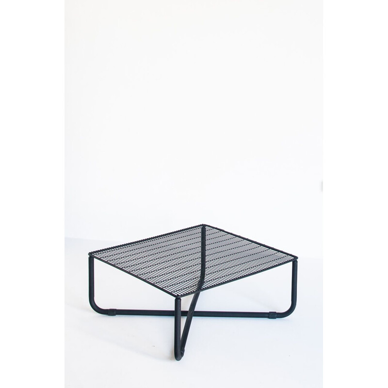 Vintage iron "Jarpen" coffee table by Niels Gammelgaard for Ikea, 1983