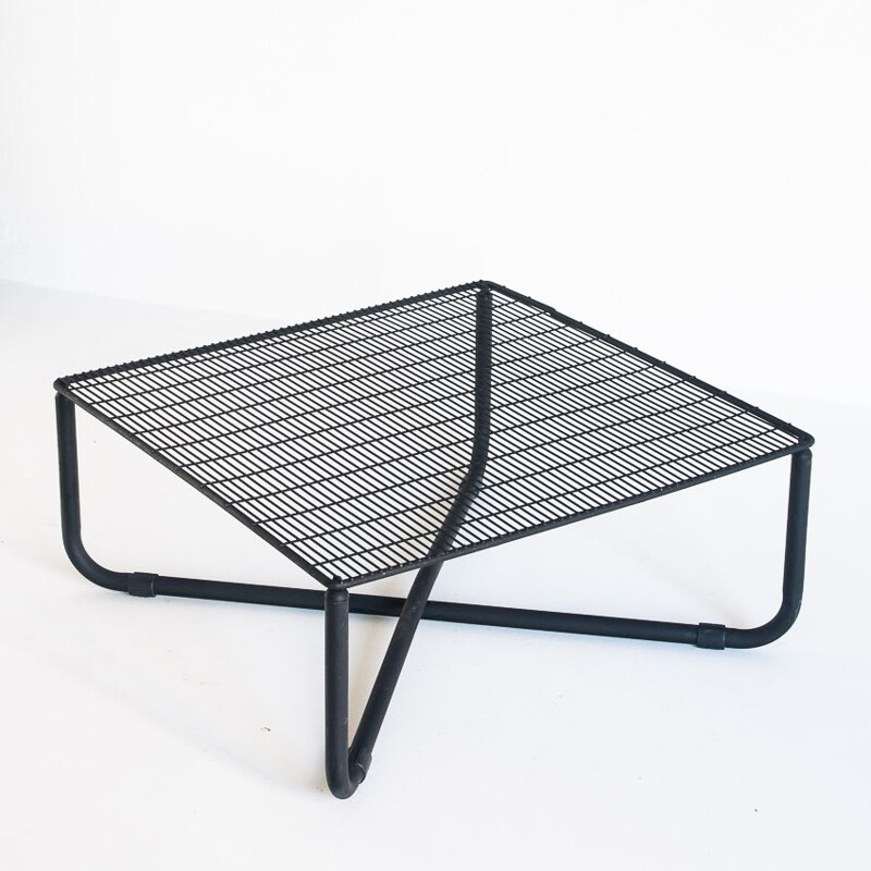 Table basse vintage "Jarpen" en fer par Niels Gammelgaard pour Ikea, 1983