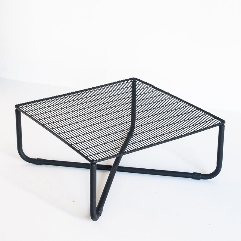 Vintage iron "Jarpen" coffee table by Niels Gammelgaard for Ikea, 1983