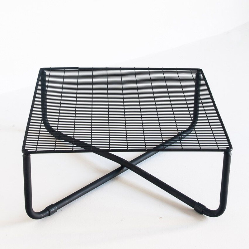 Vintage iron "Jarpen" coffee table by Niels Gammelgaard for Ikea, 1983