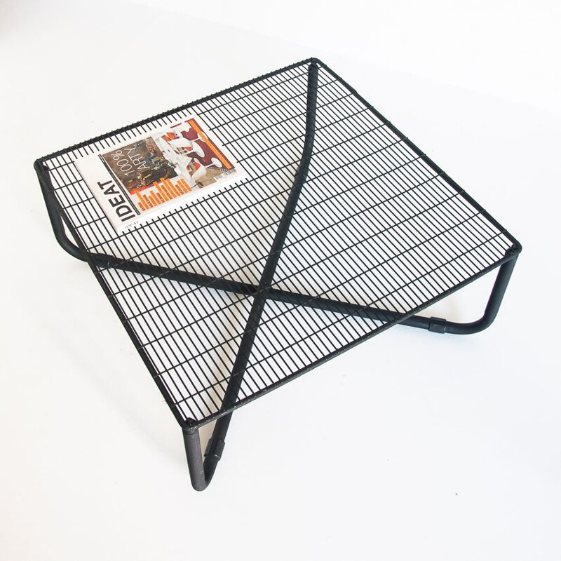 Vintage iron "Jarpen" coffee table by Niels Gammelgaard for Ikea, 1983