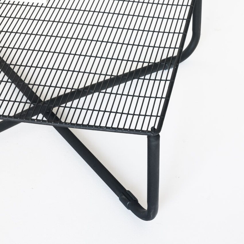 Vintage iron "Jarpen" coffee table by Niels Gammelgaard for Ikea, 1983