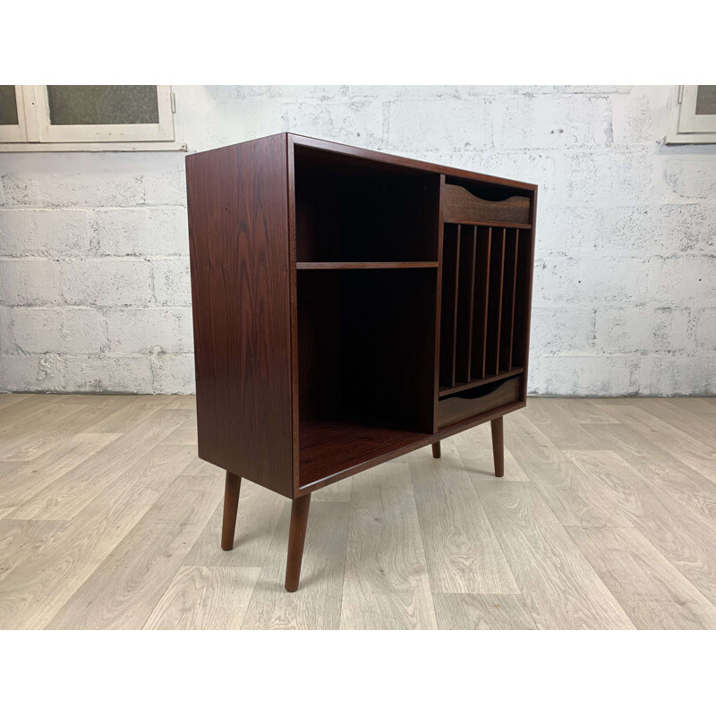 Scandinavian vintage rosewood bookcase with drawers by Horsens Møbelfabrik, 1960