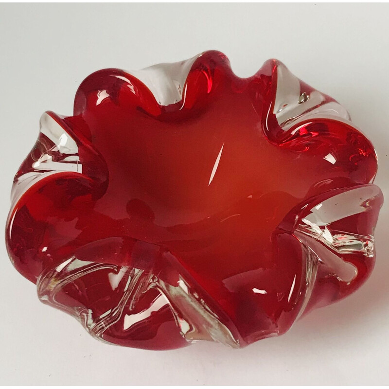 Mid century Murano glass ashtray, Italy 1960s