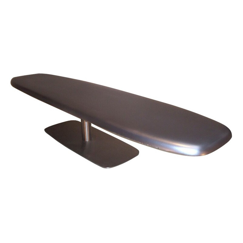 Vintage lacquered resin coffee table, 1980