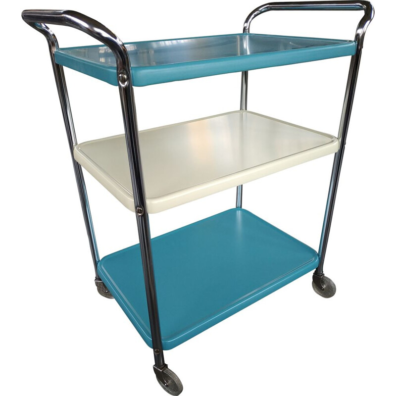Vintage metal bar trolley by Cosco, USA 1960s