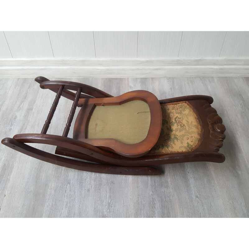 Mid-century folding rocking chair