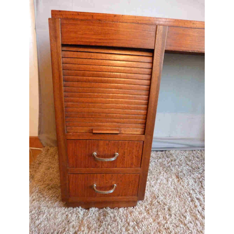  Wooden children's desk with compartments - 1940s