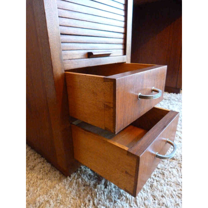 Wooden children's desk with compartments - 1940s