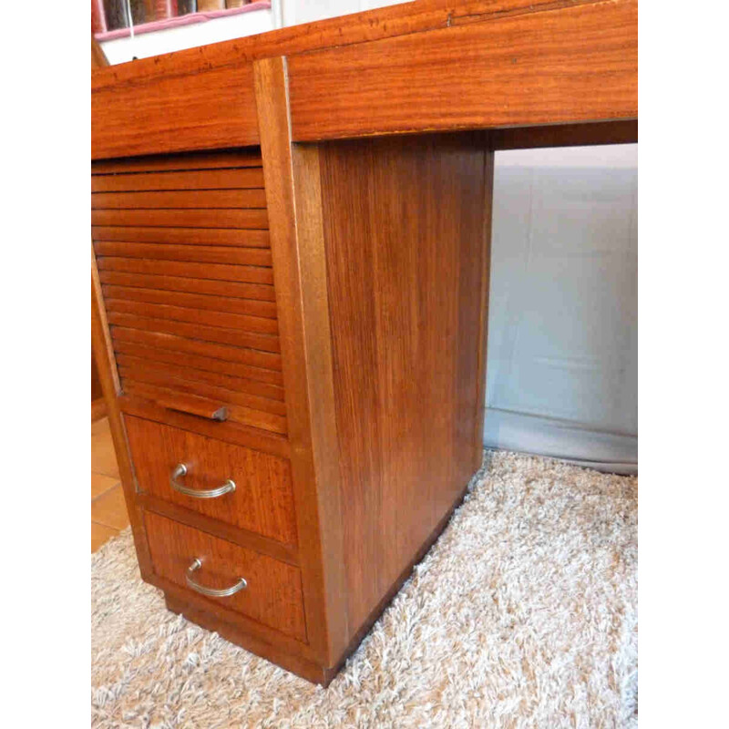  Wooden children's desk with compartments - 1940s