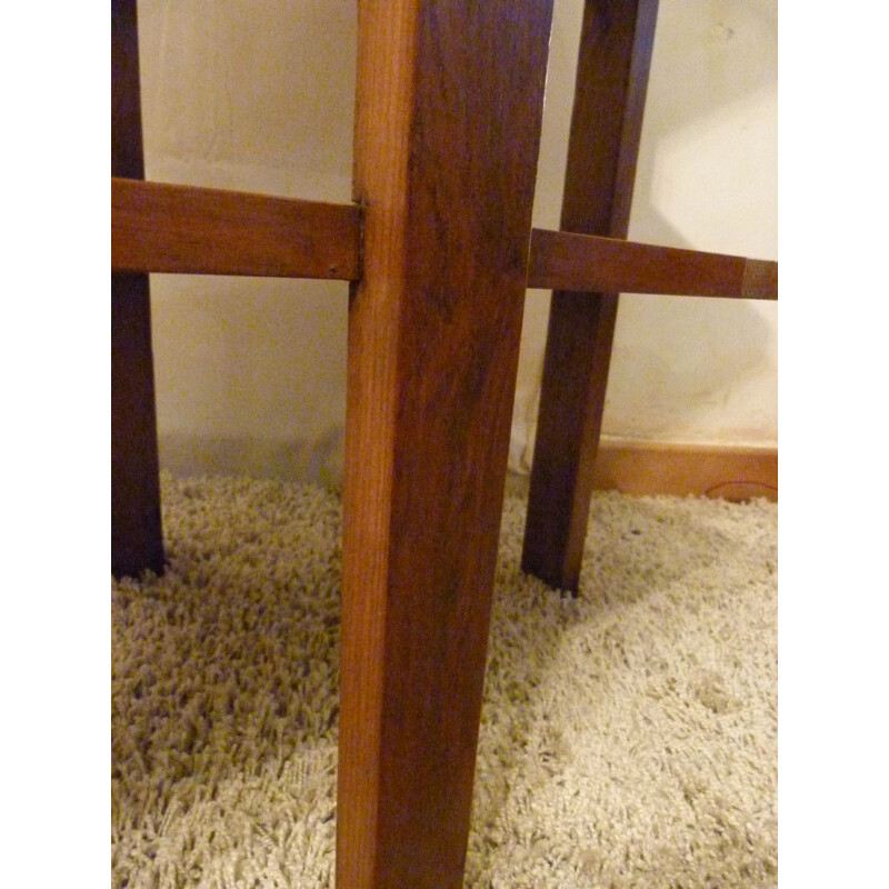  Walnut table with three trays - 1940s