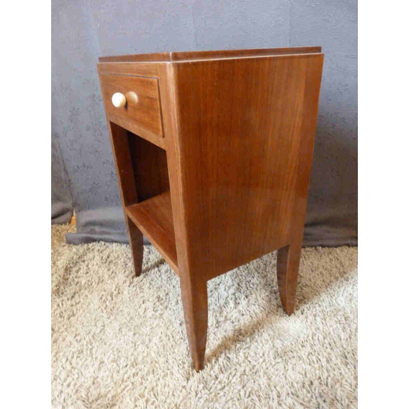 Night table in walnut - 1940s