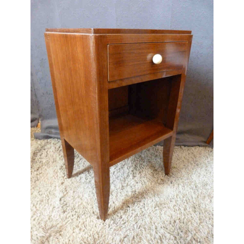 Night table in walnut - 1940s