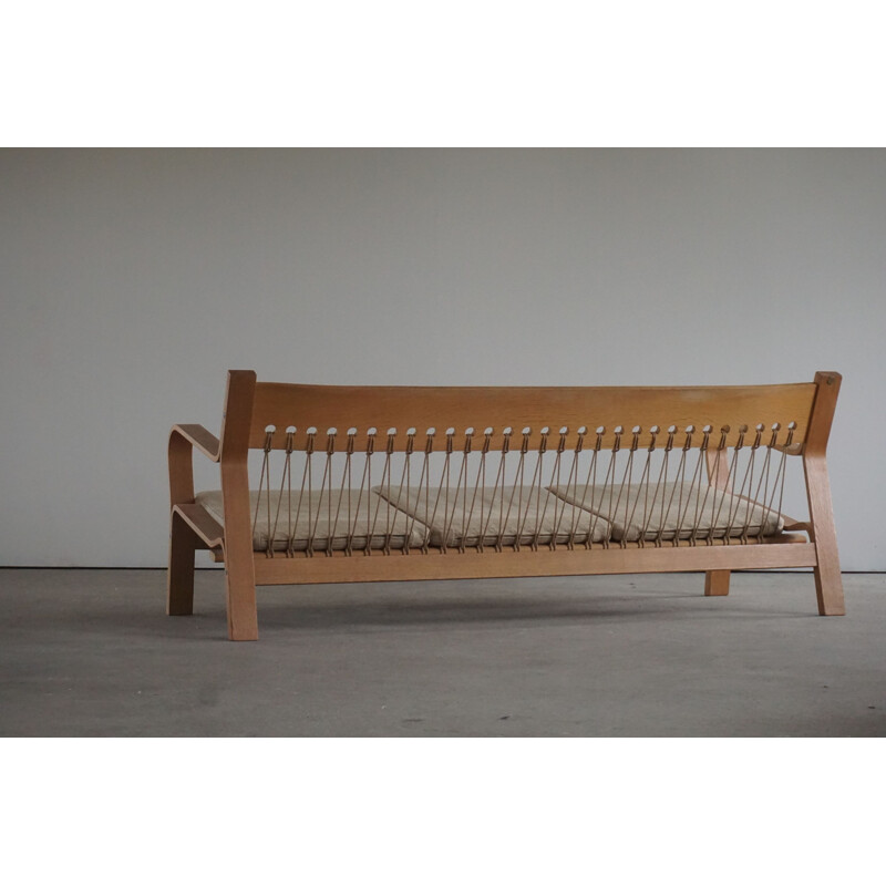 Vintage Danish GE 671 three-seater sofa by Hans J. Wegner for GETAMA, 1960s