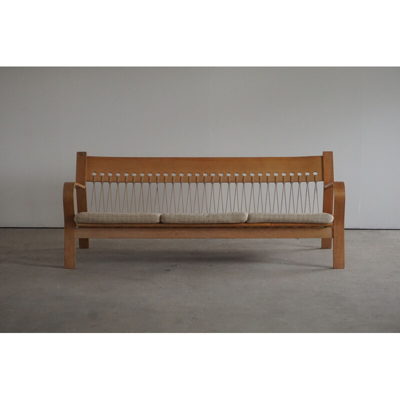 Vintage Danish GE 671 three-seater sofa by Hans J. Wegner for GETAMA, 1960s