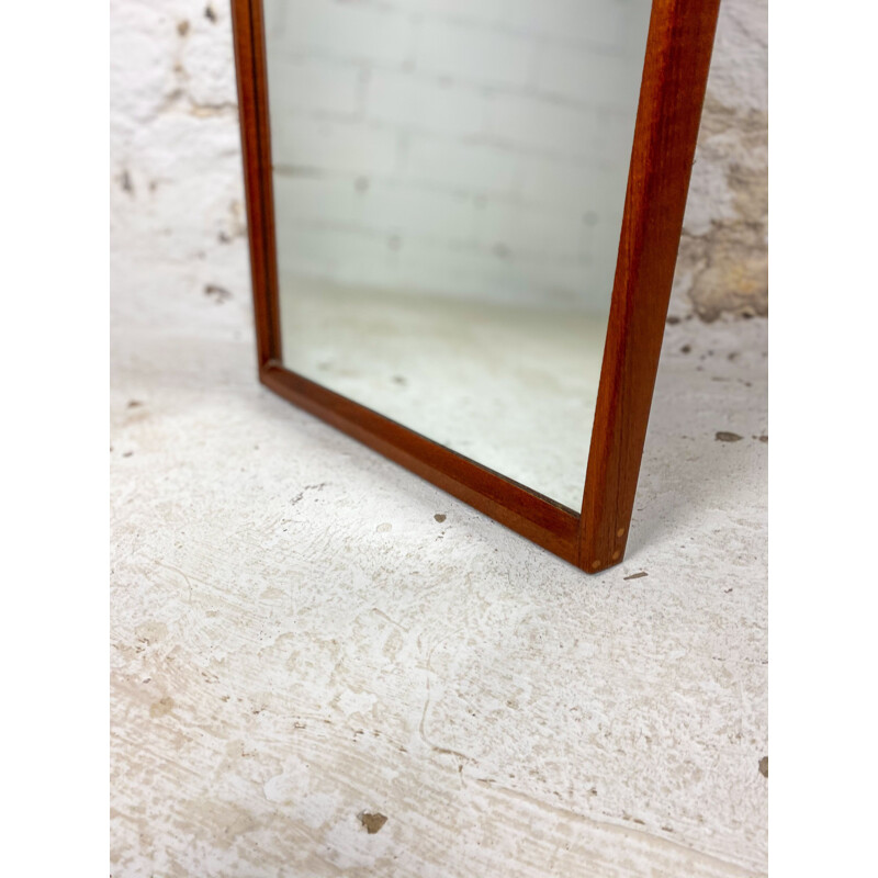 Vintage teak mirror by Aksel Kjersgaard for Aksel Kjersgaard, Denmark 1960s