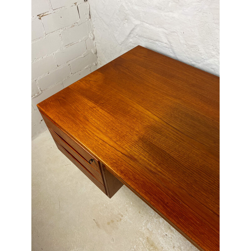 Danish teak vintage writing desk by Christian Møller for Chr. Møller Møbelsnedken, 1960s