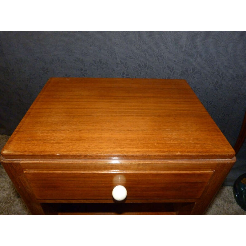 Night table in walnut - 1940s