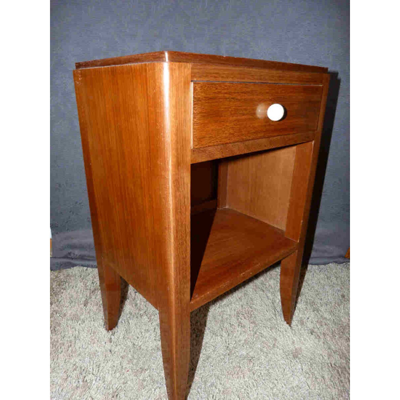 Night table in walnut - 1940s