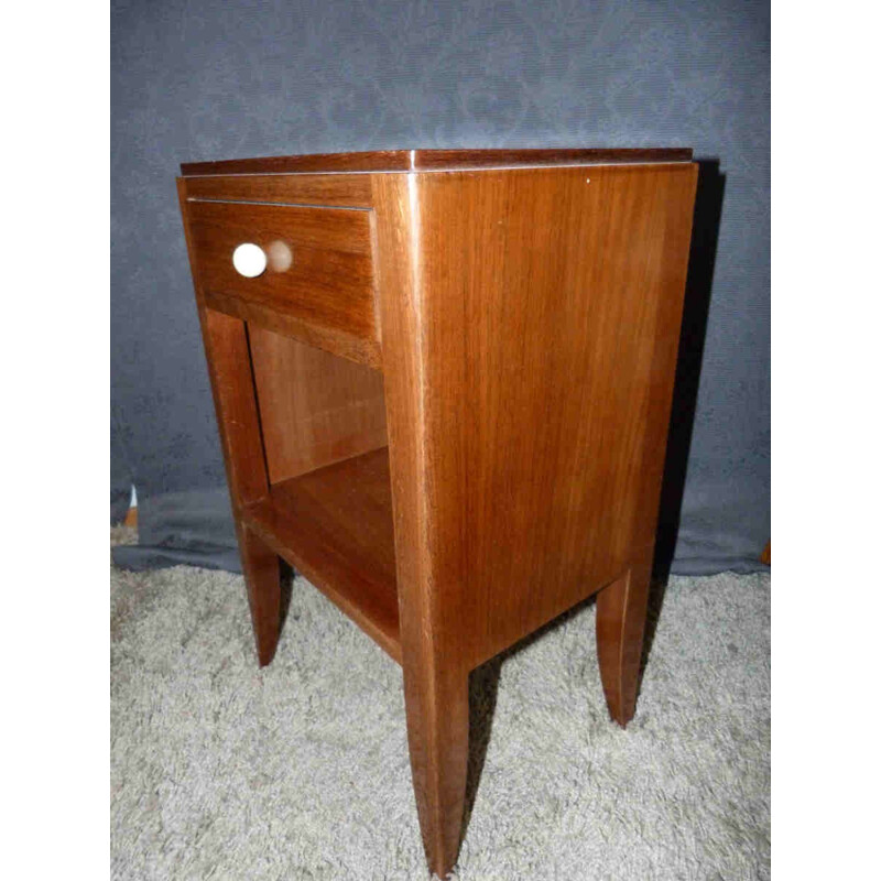 Night table in walnut - 1940s