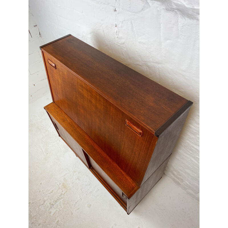 German teak vintage secretary from Musterring International, 1960s