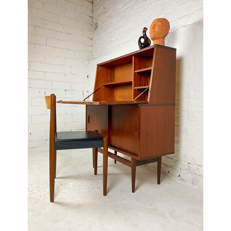 German teak vintage secretary from Musterring International, 1960s