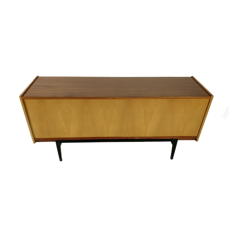 Mid century light wood sideboard by Frantisek Mezulanik, 1970