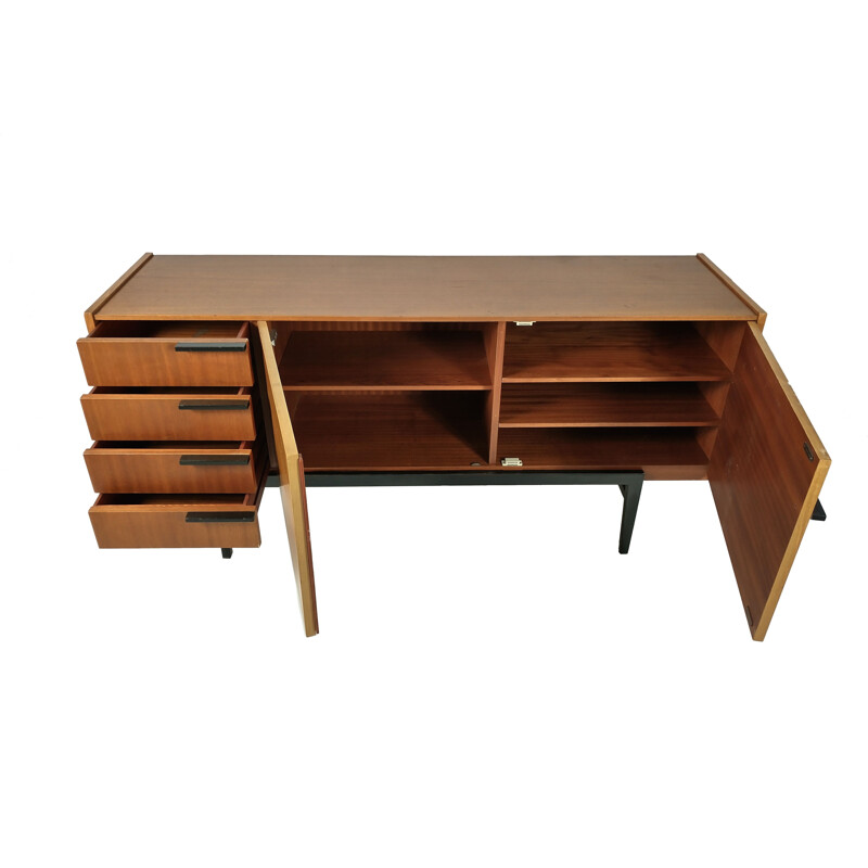 Mid century light wood sideboard by Frantisek Mezulanik, 1970