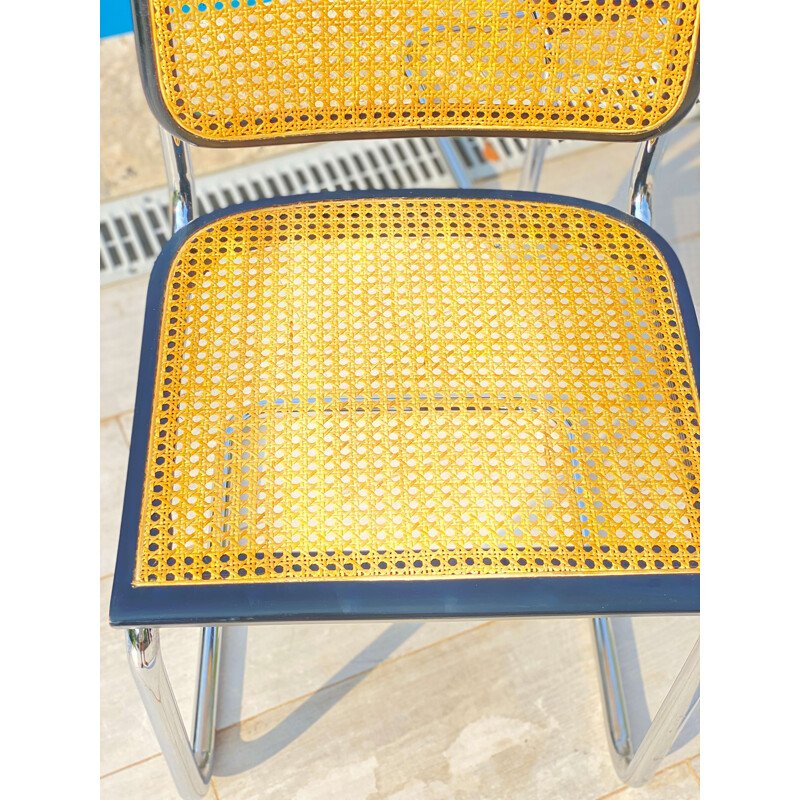 Pair of vintage Cesca B32 chairs by Marcel Breuer, Italy