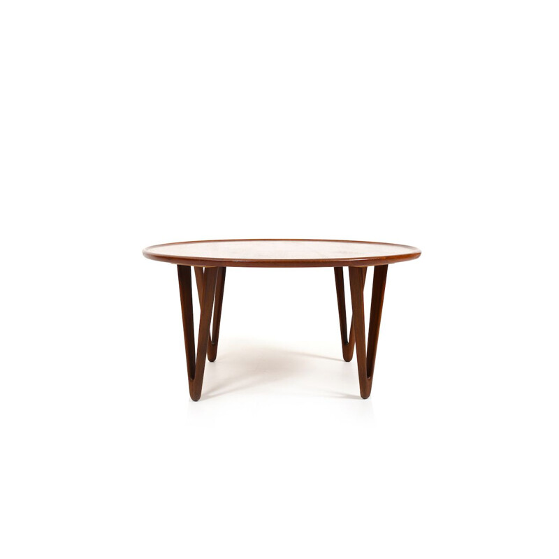 Danish vintage teak coffee table by Tove & Edward Kindt-Larsen, 1950s