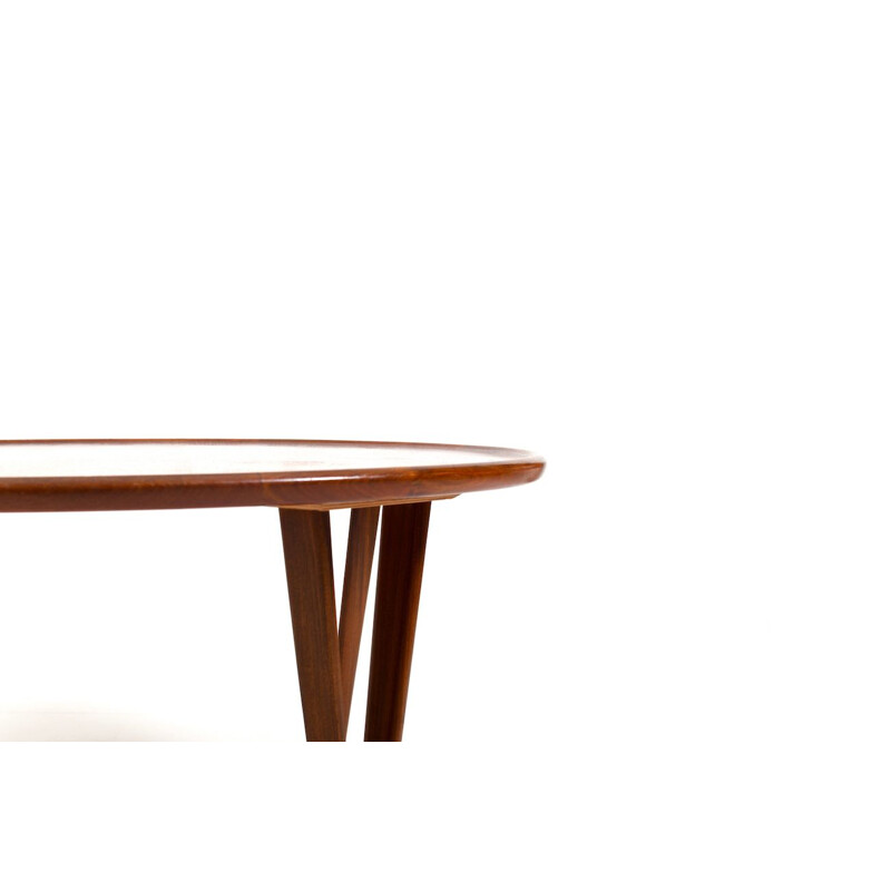 Danish vintage teak coffee table by Tove & Edward Kindt-Larsen, 1950s