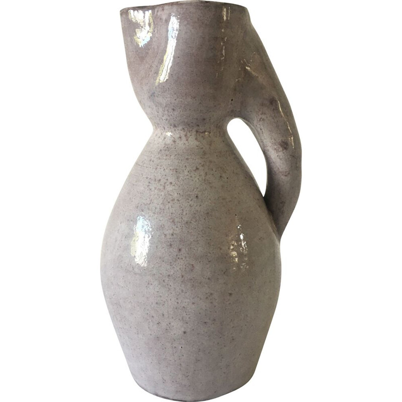 Vintage zoomorphic pitcher by Les Argonautes, 1950