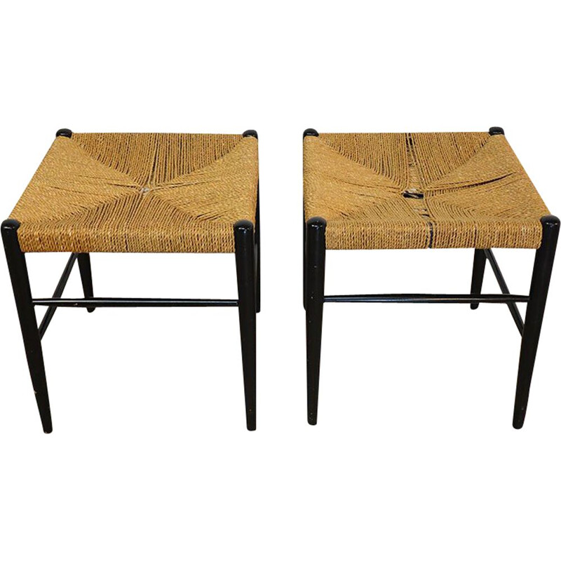 Pair of vintage stools by Yngve Ekstrom for Gemla, 1960