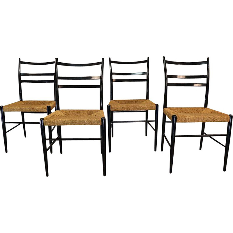 Set of 4 vintage chairs model "Gracell" by Yngve Ekstrom for Gemla, 1960