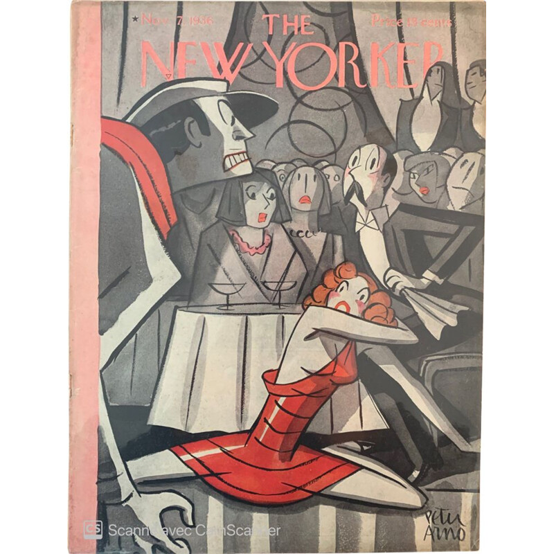 Couverture vintage originale du magazine The New Yorker par Peter Arno, 1930