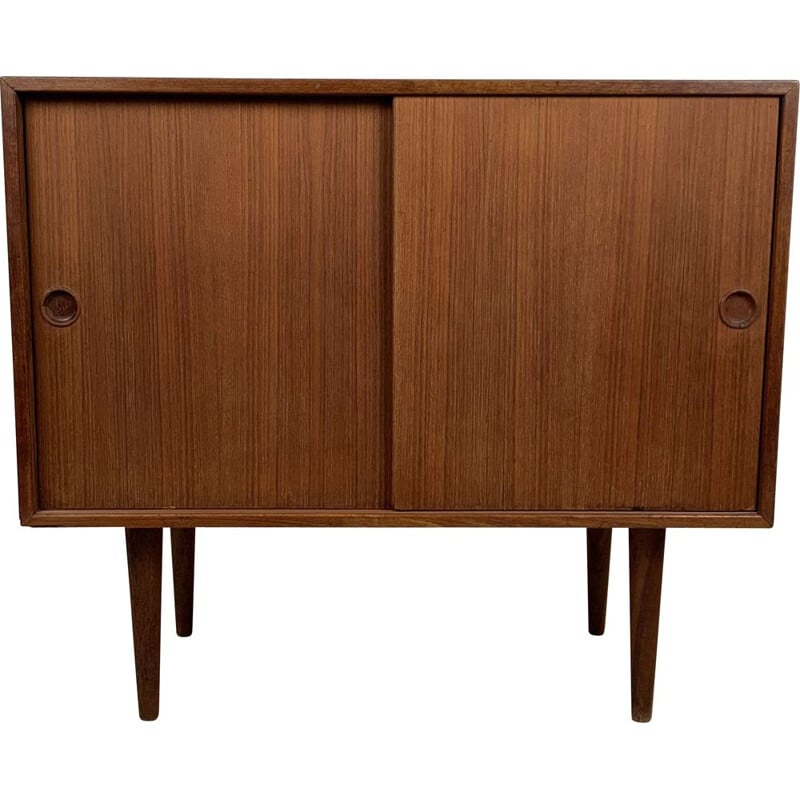 Scandinavian vintage teak highboard by Kai Kristiansen for FM Møbler, 1960