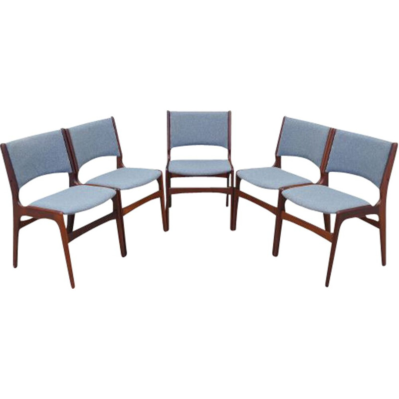 ensemble de 5 chaises - palissandre