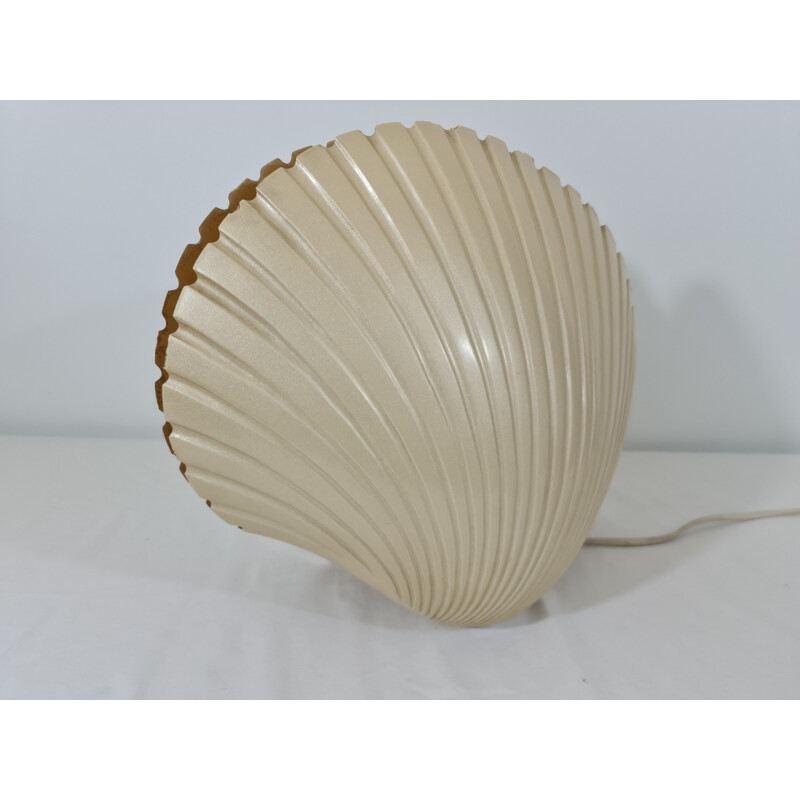 Vintage shell lamp in fiberglass by André Cazenave and Michele Mahé for Atelier A, 1970