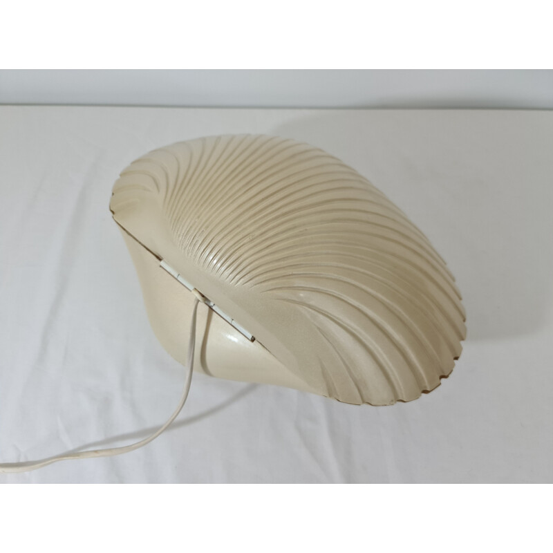 Vintage shell lamp in fiberglass by André Cazenave and Michele Mahé for Atelier A, 1970