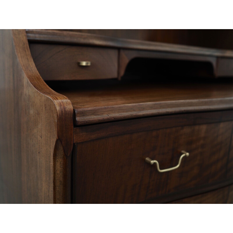 Walnut vintage secretary, Denmark 1960s