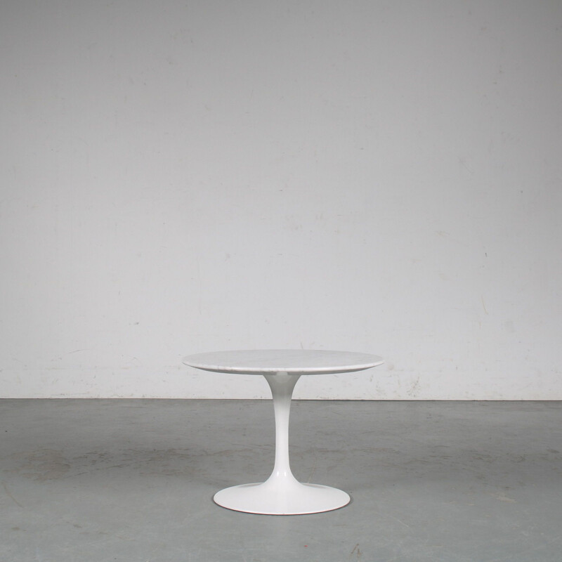 Table d'appoint vintage en marbre d'Eero Saarinen pour Knoll International, États-Unis 1960
