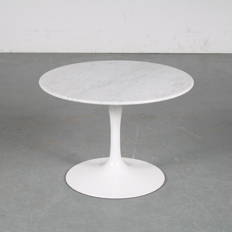 Vintage marble side table by Eero Saarinen for Knoll International, USA 1960s