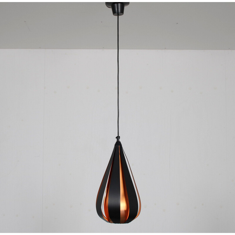 Mid century pendant lamp by Werner Schou for Coronell Elektro, Denmark 1960s