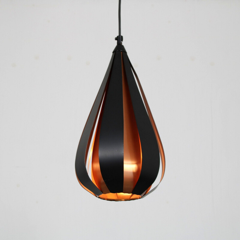 Mid century pendant lamp by Werner Schou for Coronell Elektro, Denmark 1960s